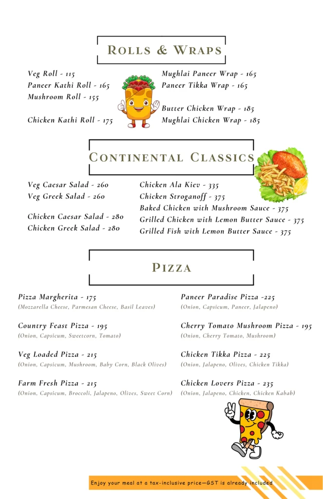 Vreehi menu april 2025 12