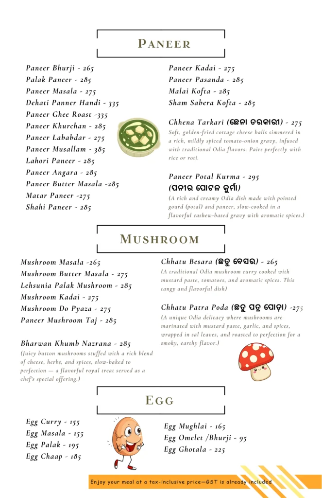 Vreehi menu april 2025 6